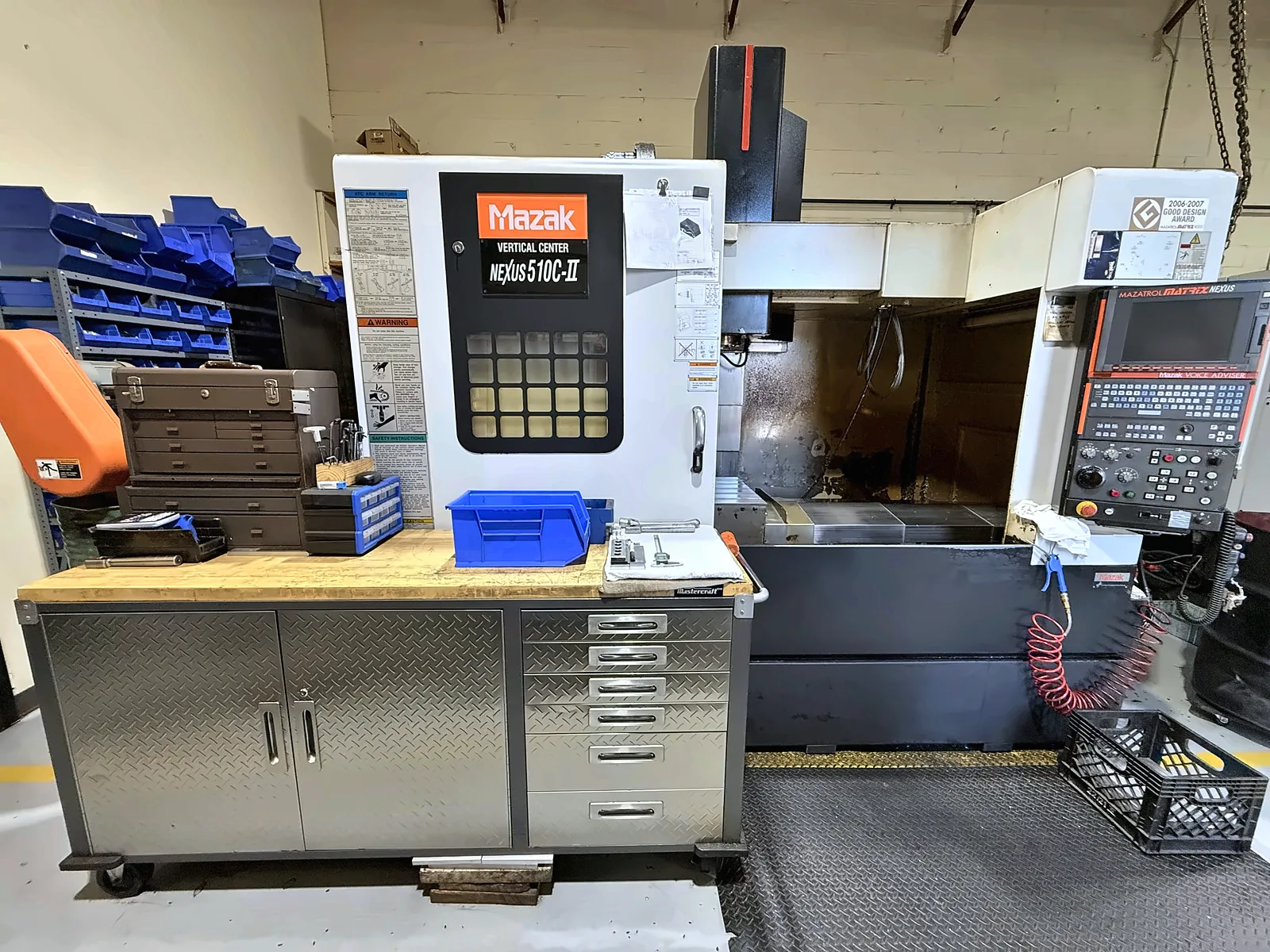 Mazak vertical machining centre on the VSM shop floor